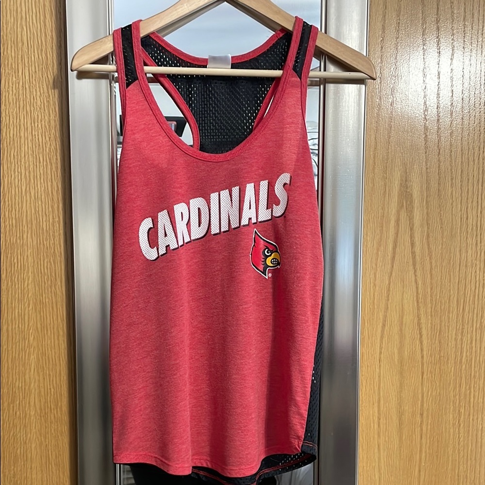 Arizona Cardinals Tank Top solid front mesh back woman’s size Medium 7/9 Proedge
